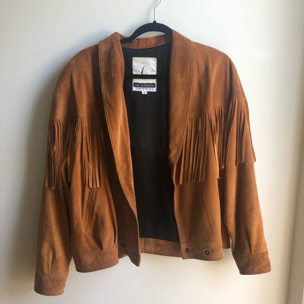 Vintage Suede Fringe Jacket